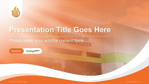 University of Silicon Valley Lecture Sharing and Networking Event PPT Template