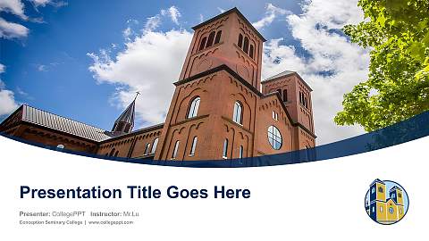Conception Seminary College Course/Courseware Creation PPT Template