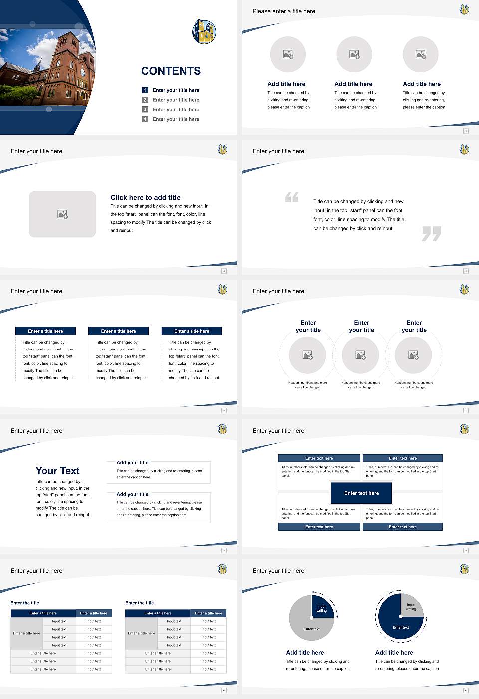 Conception Seminary College Course/Courseware Creation PPT Template16:9 ratio PPT effect preview image2
