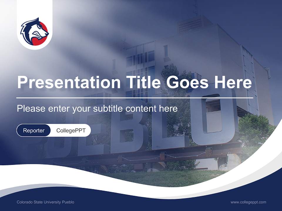 Colorado State University Pueblo Lecture Sharing and Networking Event PPT Template4:3 ratio PPT effect preview image4