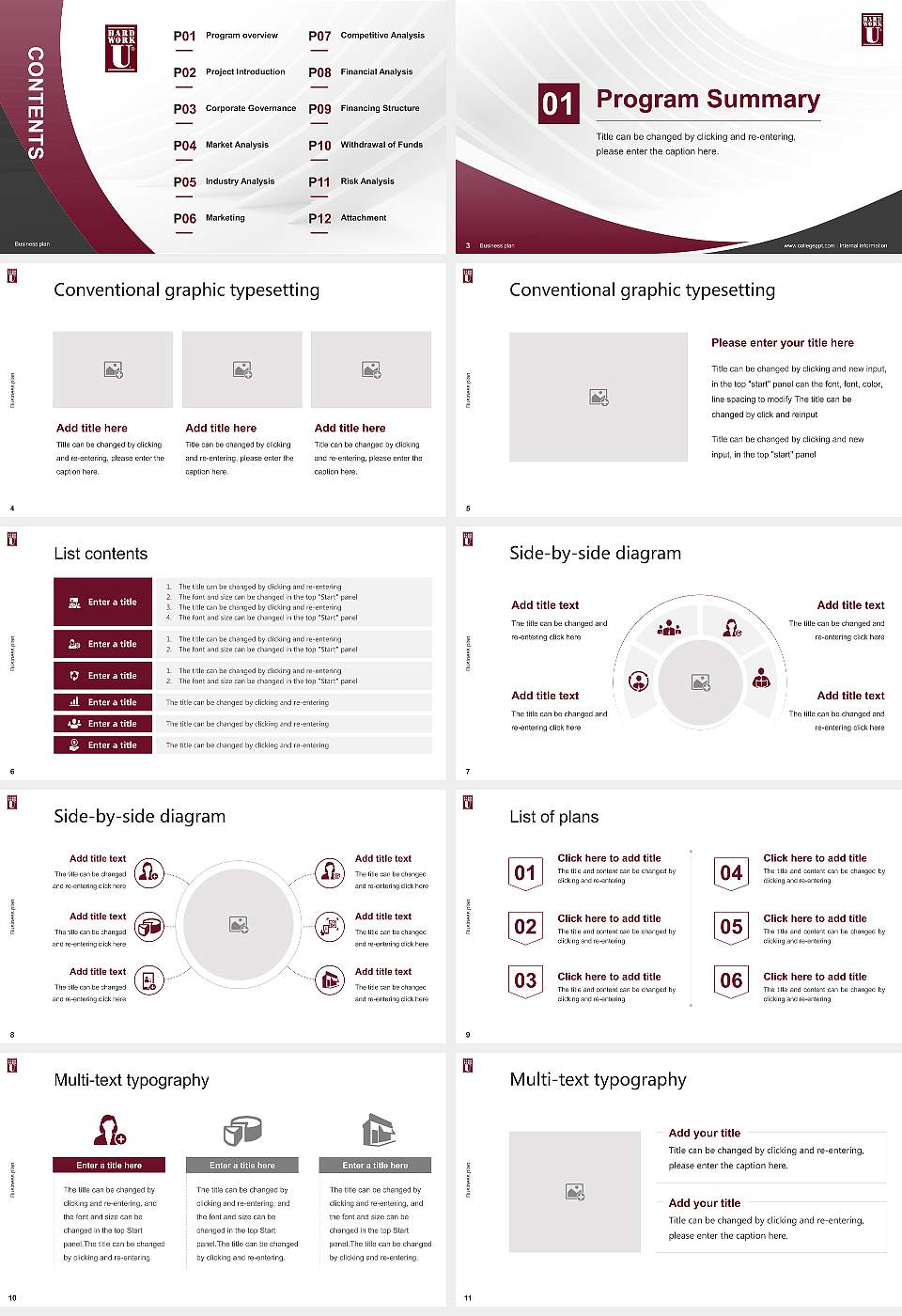 College of the Ozarks Competition/Entrepreneurship Contest PPT Template16:9 ratio PPT effect preview image2