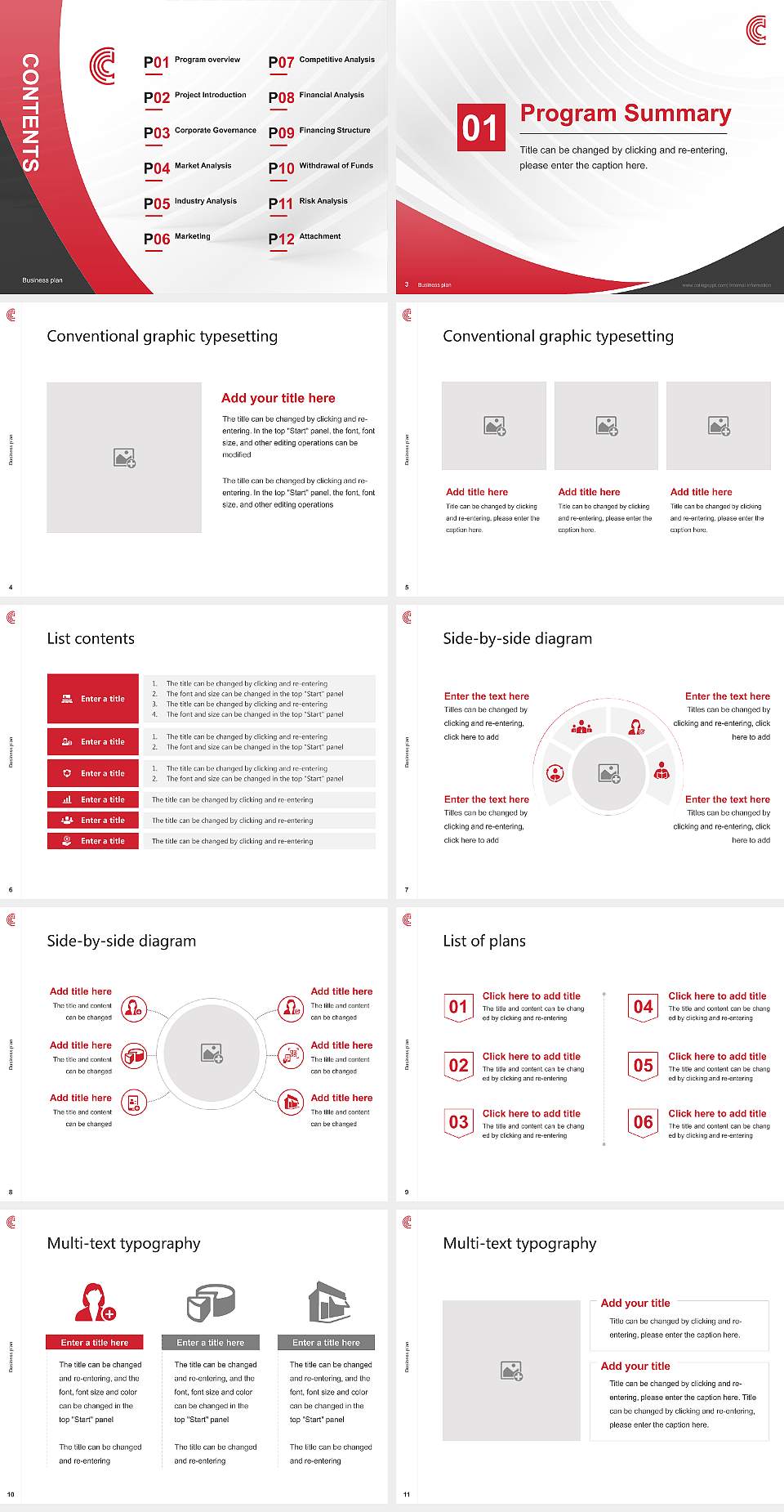 Columbus College of Art and Design Competition/Entrepreneurship Contest PPT Template4:3 ratio PPT effect preview image2