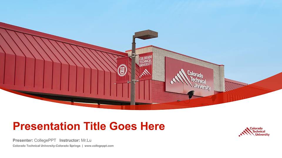 Colorado Technical University-Colorado Springs Course/Courseware Creation PPT Template16:9 ratio PPT effect preview image