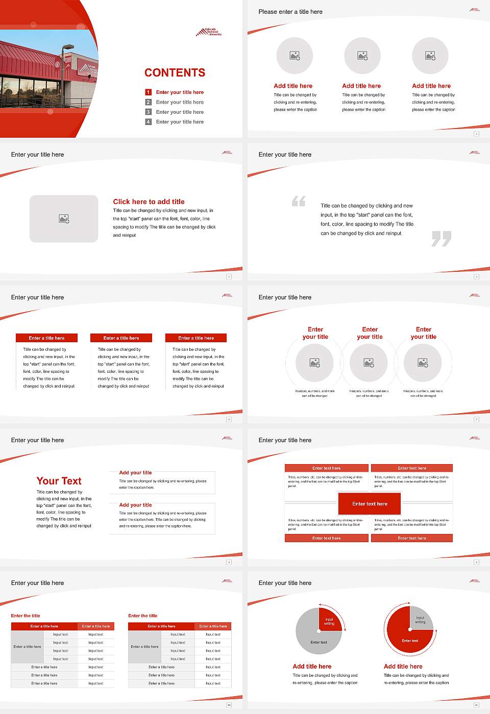 Colorado Technical University-Colorado Springs Course/Courseware Creation PPT Template16:9 ratio PPT effect preview image2