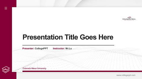 Colorado Mesa University Thesis Proposal/Graduation Defense PPT Template