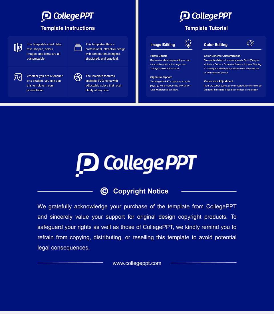 Columbia University in the City of New York Course/Courseware Creation PPT Template4:3 ratio PPT effect preview image5