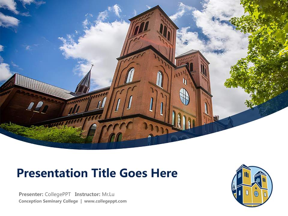 Conception Seminary College Course/Courseware Creation PPT Template4:3 ratio PPT effect preview image5