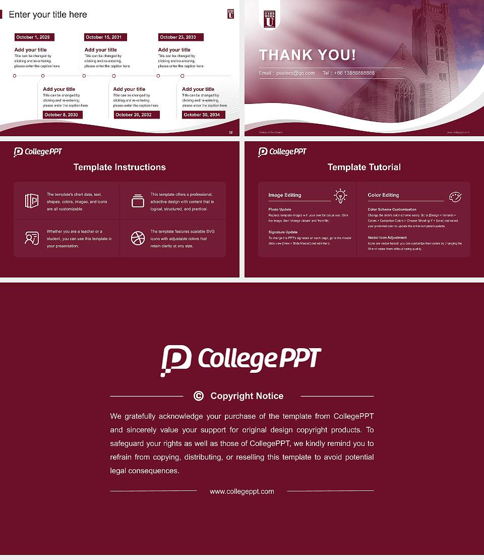 College of the Ozarks Lecture Sharing and Networking Event PPT Template16:9 ratio PPT effect preview image4