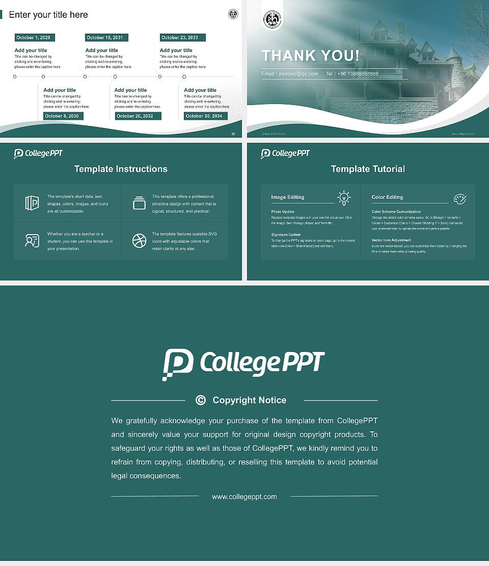 College of the Atlantic Lecture Sharing and Networking Event PPT Template16:9 ratio PPT effect preview image4