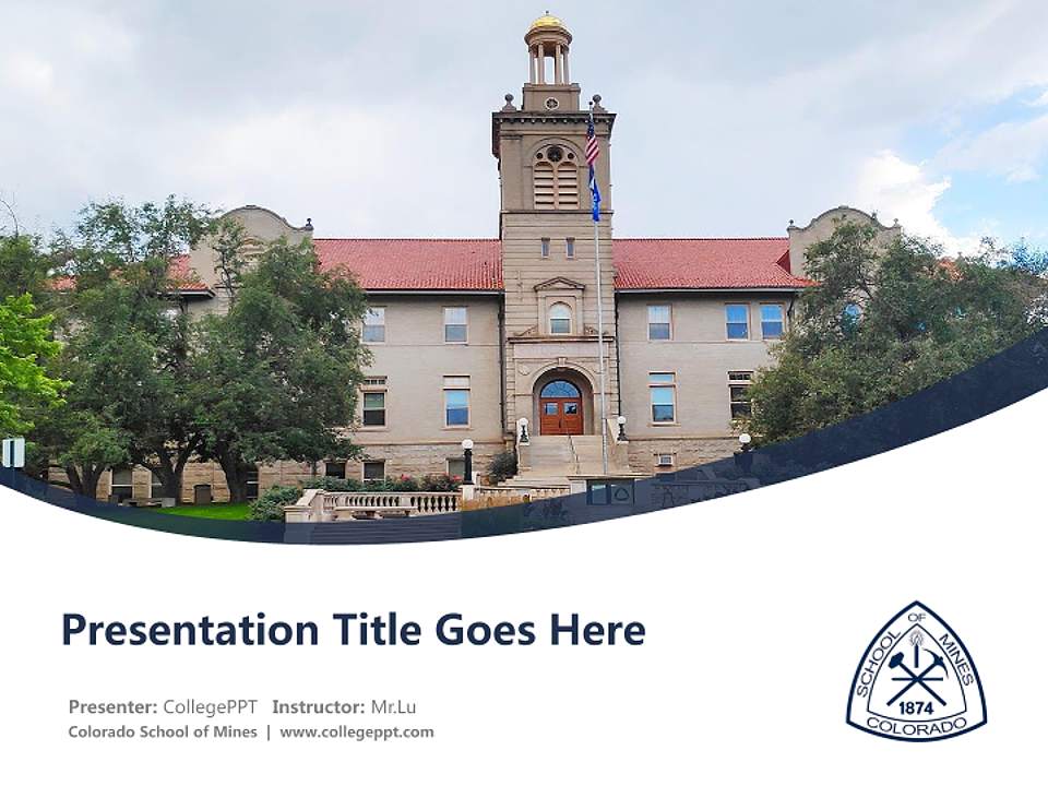 Colorado School of Mines Course/Courseware Creation PPT Template4:3 ratio PPT effect preview image5
