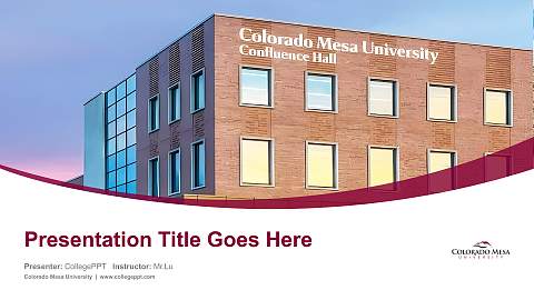 Colorado Mesa University Course/Courseware Creation PPT Template