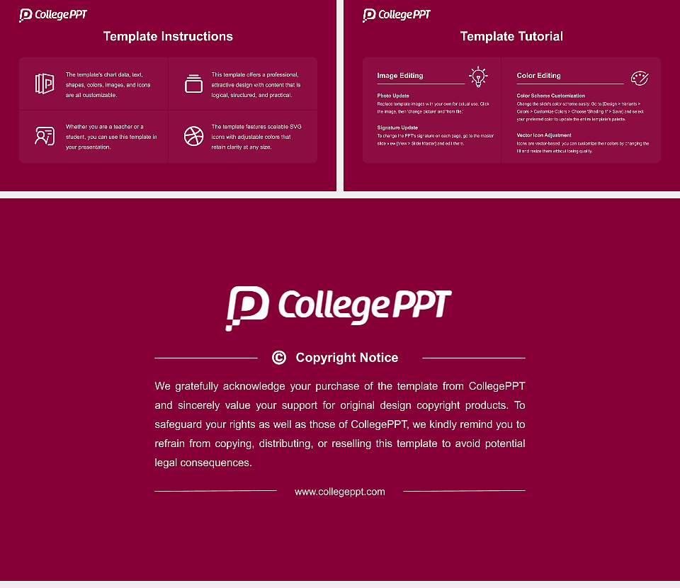 Colorado Mesa University Course/Courseware Creation PPT Template16:9 ratio PPT effect preview image5