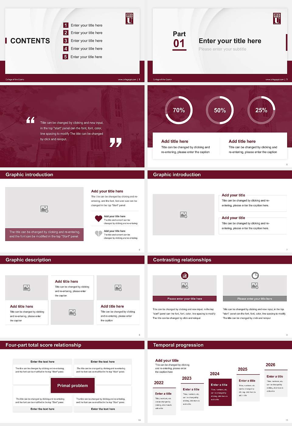 College of the Ozarks Thesis Proposal/Graduation Defense PPT Template16:9 ratio PPT effect preview image2