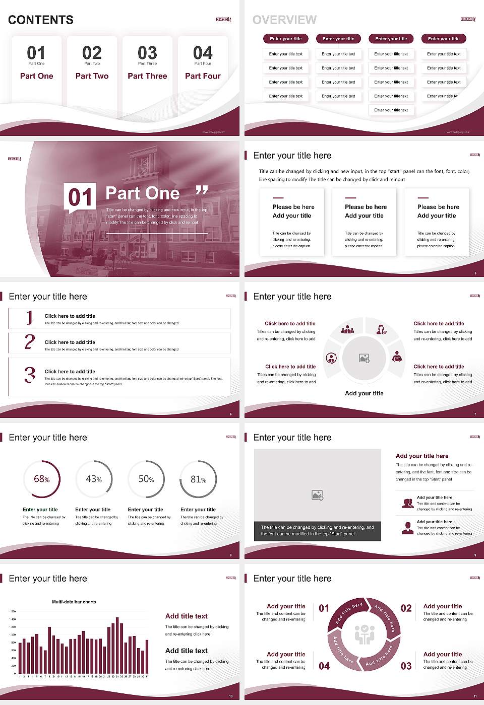 Concord University Lecture Sharing and Networking Event PPT Template16:9 ratio PPT effect preview image2