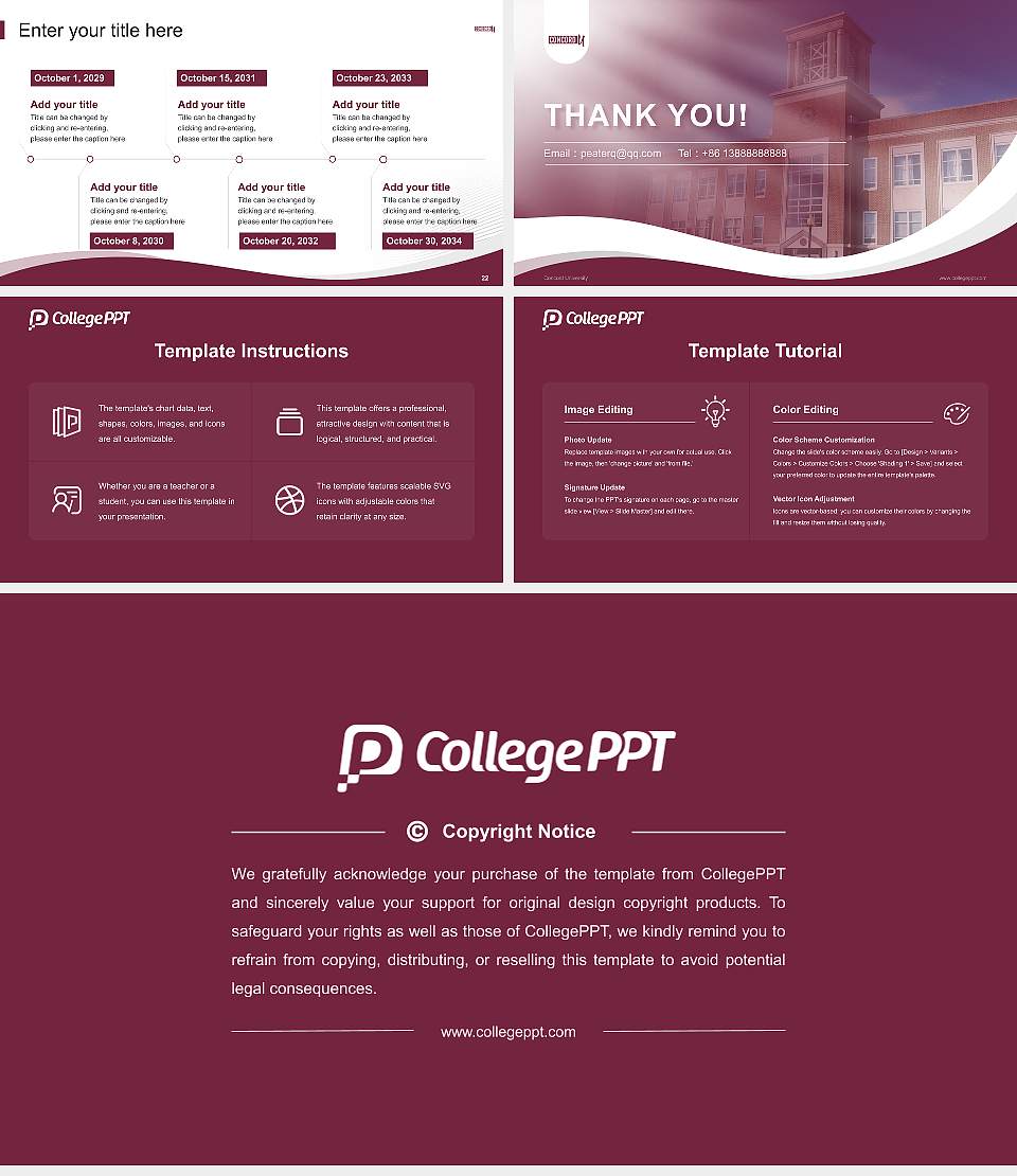 Concord University Lecture Sharing and Networking Event PPT Template16:9 ratio PPT effect preview image4