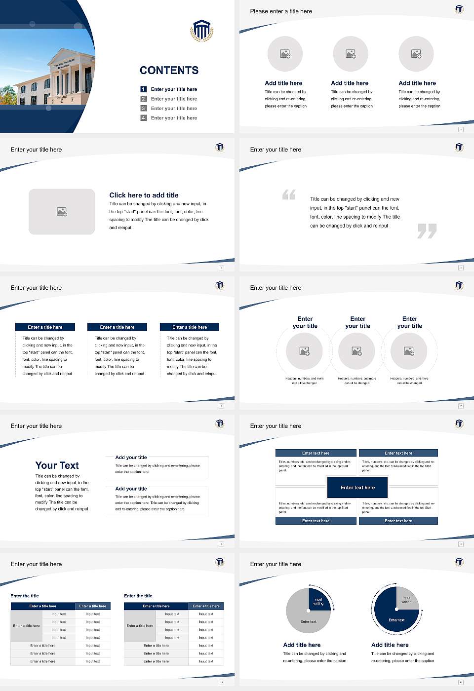 Columbia Southern University Course/Courseware Creation PPT Template16:9 ratio PPT effect preview image2