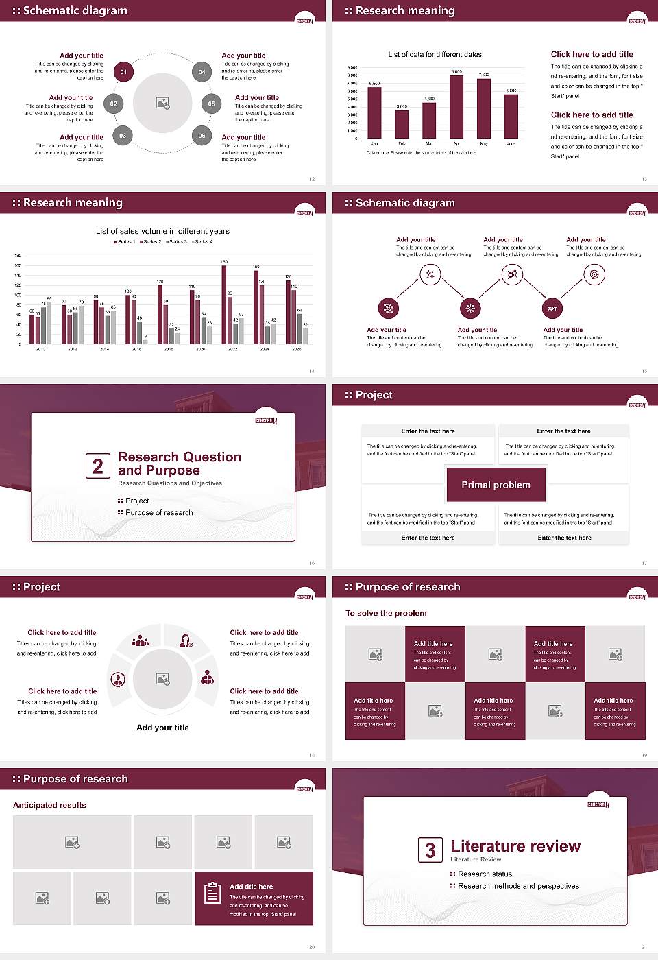 Concord University Graduation Thesis Defense PPT Template16:9 ratio PPT effect preview image3