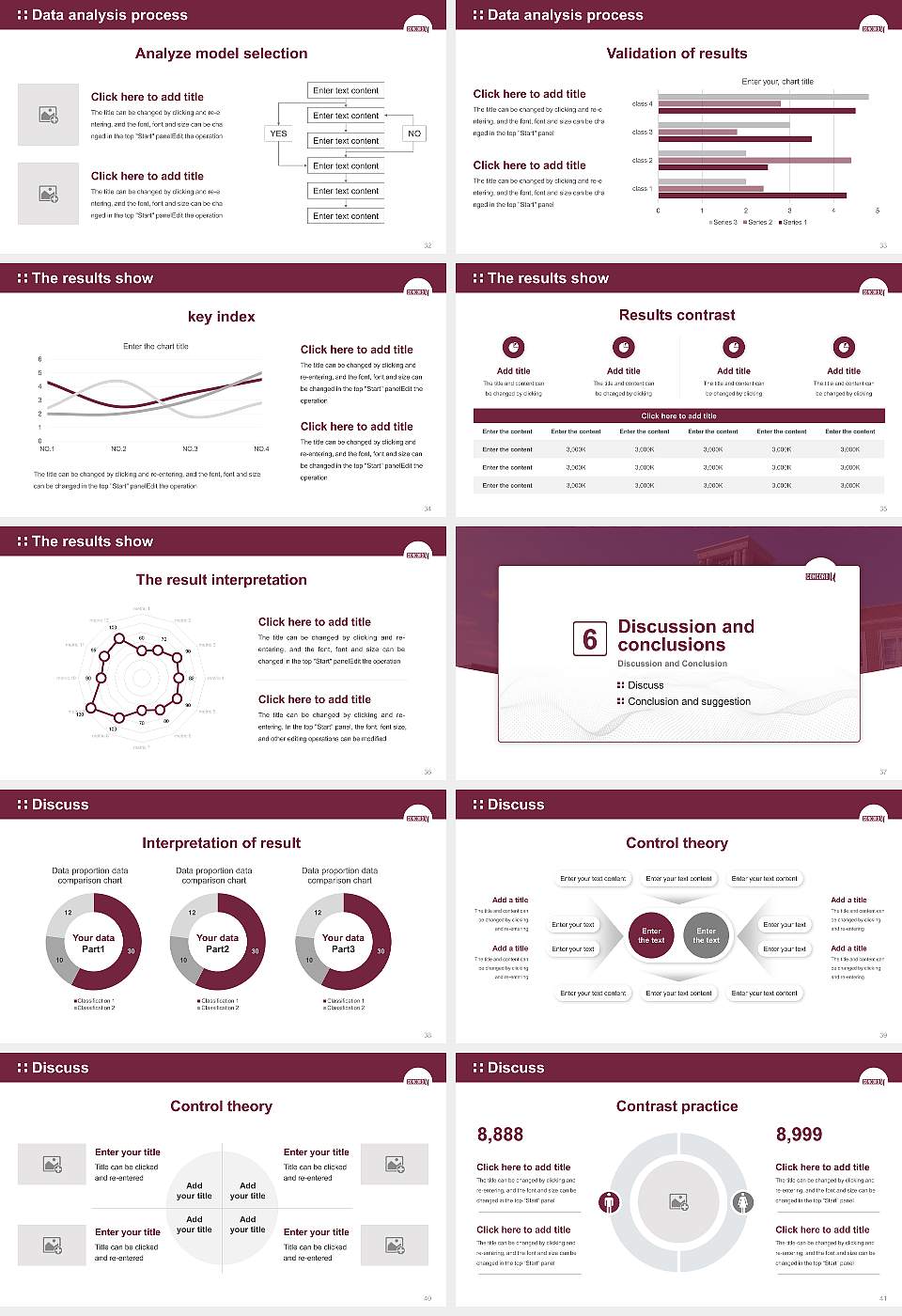 Concord University Graduation Thesis Defense PPT Template16:9 ratio PPT effect preview image5