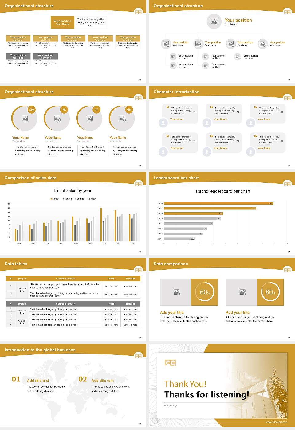 Colorado College Academic Presentation/Research Findings Report PPT Template16:9 ratio PPT effect preview image4