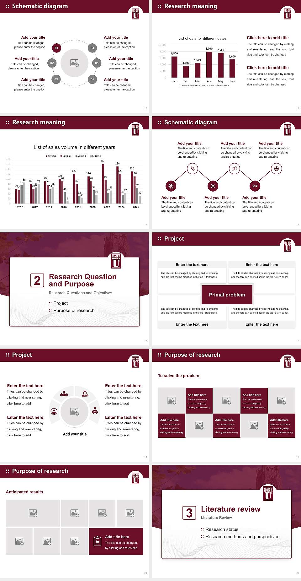 College of the Ozarks Graduation Thesis Defense PPT Template4:3 ratio PPT effect preview image3
