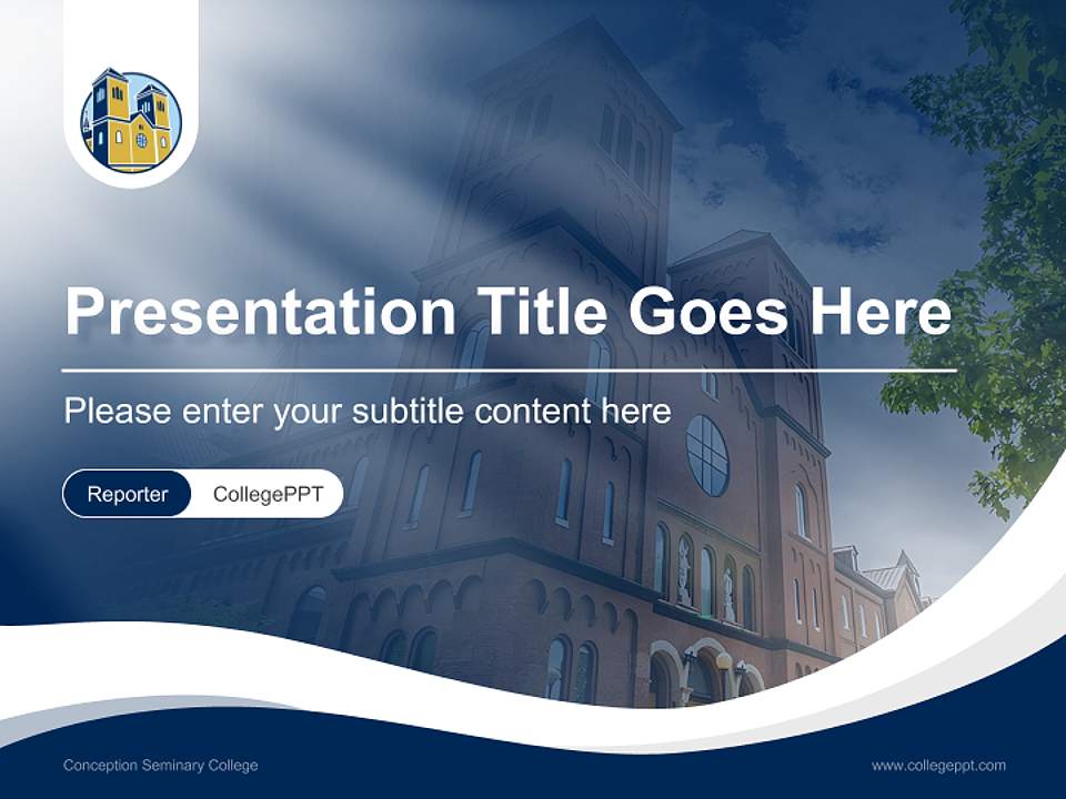 Conception Seminary College Lecture Sharing and Networking Event PPT Template4:3 ratio PPT effect preview image4