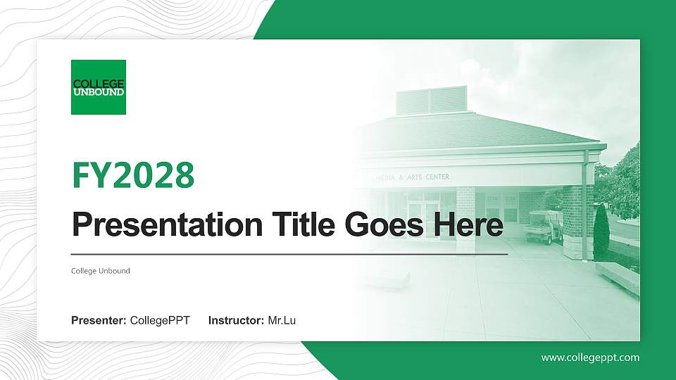 College Unbound Academic Presentation/Research Findings Report PPT Template16:9 ratio PPT effect preview image