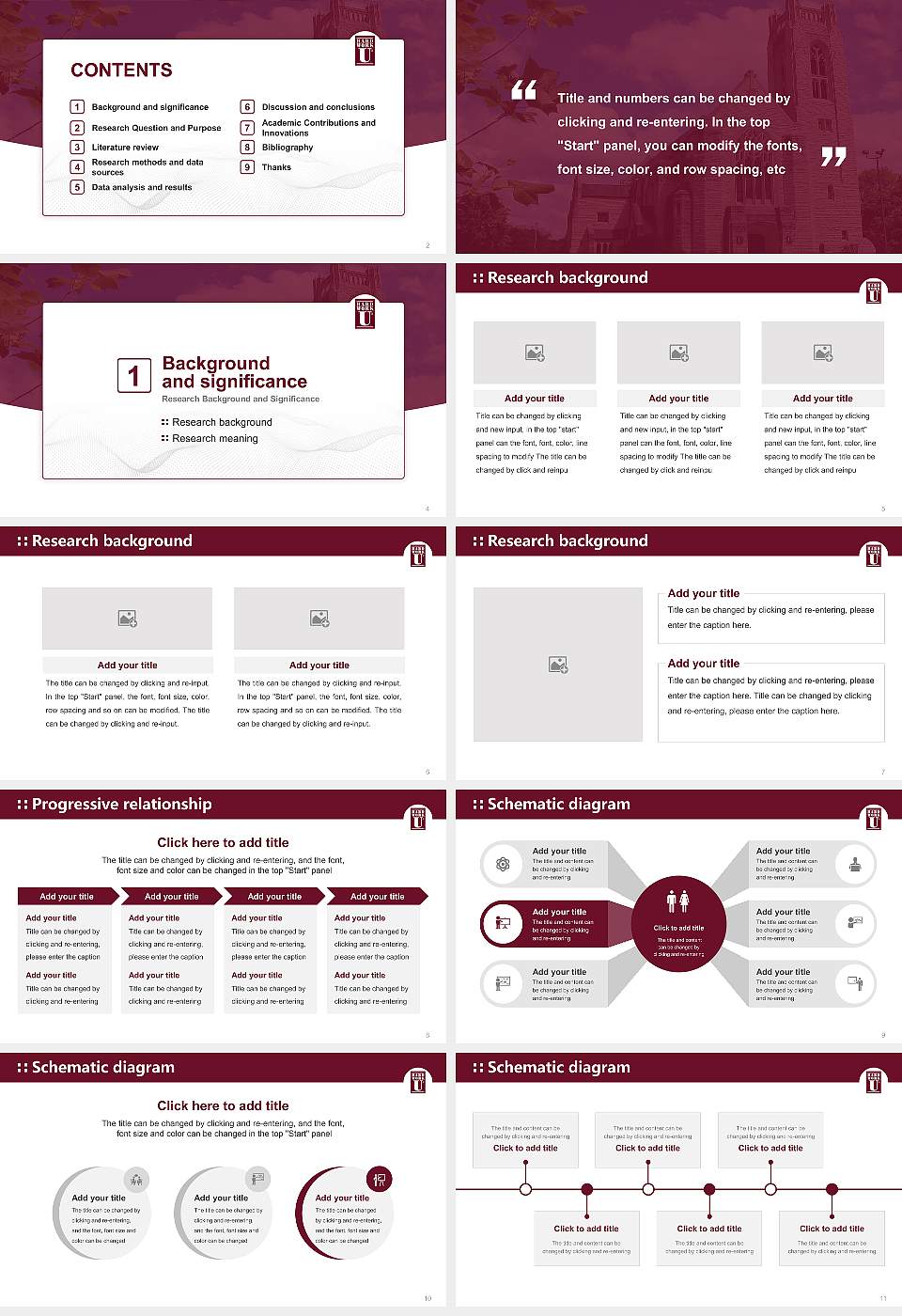 College of the Ozarks Graduation Thesis Defense PPT Template16:9 ratio PPT effect preview image2