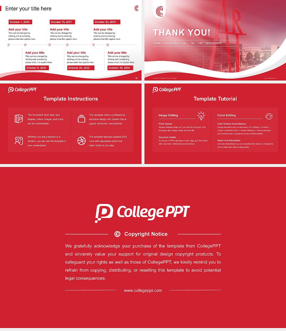Columbus College of Art and Design Lecture Sharing and Networking Event PPT Template16:9 ratio PPT effect preview image4