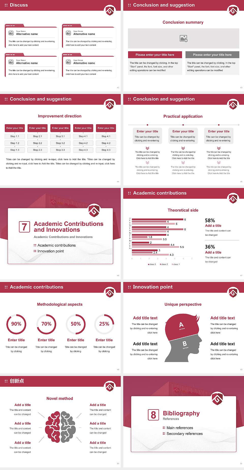 Colorado State University-Global Campus Graduation Thesis Defense PPT Template4:3 ratio PPT effect preview image6