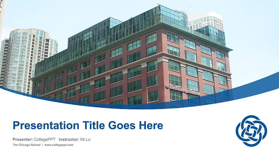 The Chicago School Course/Courseware Creation PPT Template16:9 ratio PPT effect preview image