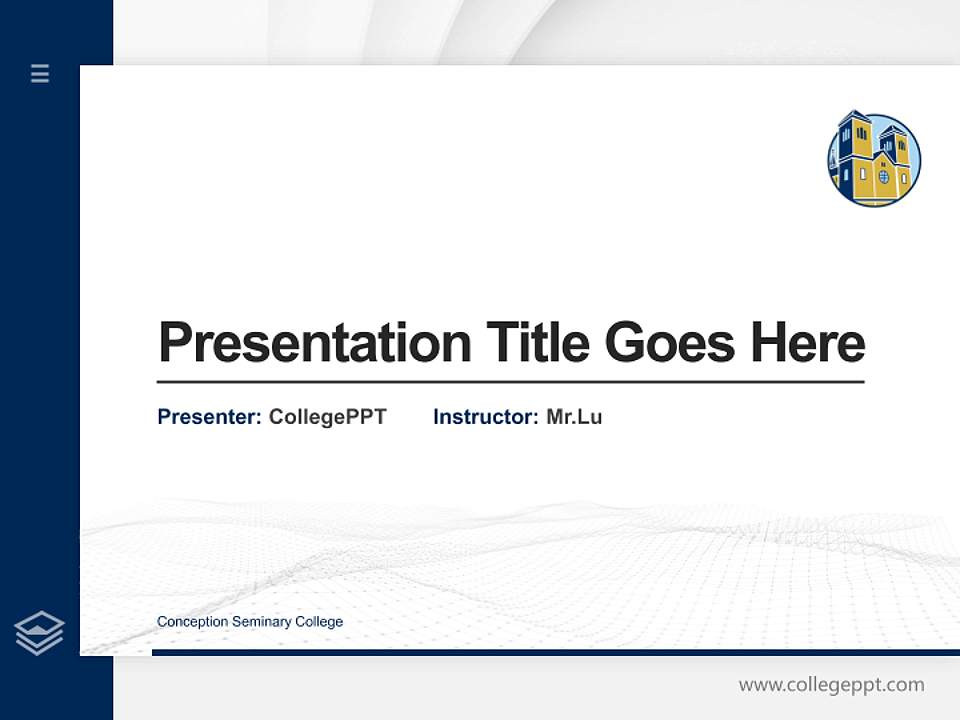 Conception Seminary College Thesis Proposal/Graduation Defense PPT Template4:3 ratio PPT effect preview image5
