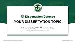 Colorado State University-Fort Collins Pertahanan Tesis Templat PPT