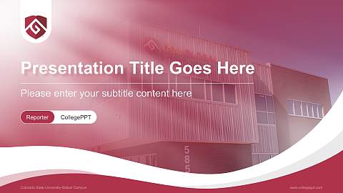 Colorado State University-Global Campus Lecture Sharing and Networking Event PPT Template
