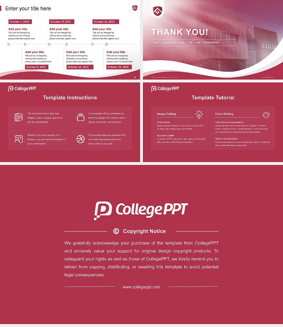 Colorado State University-Global Campus Lecture Sharing and Networking Event PPT Template16:9 ratio PPT effect preview image4