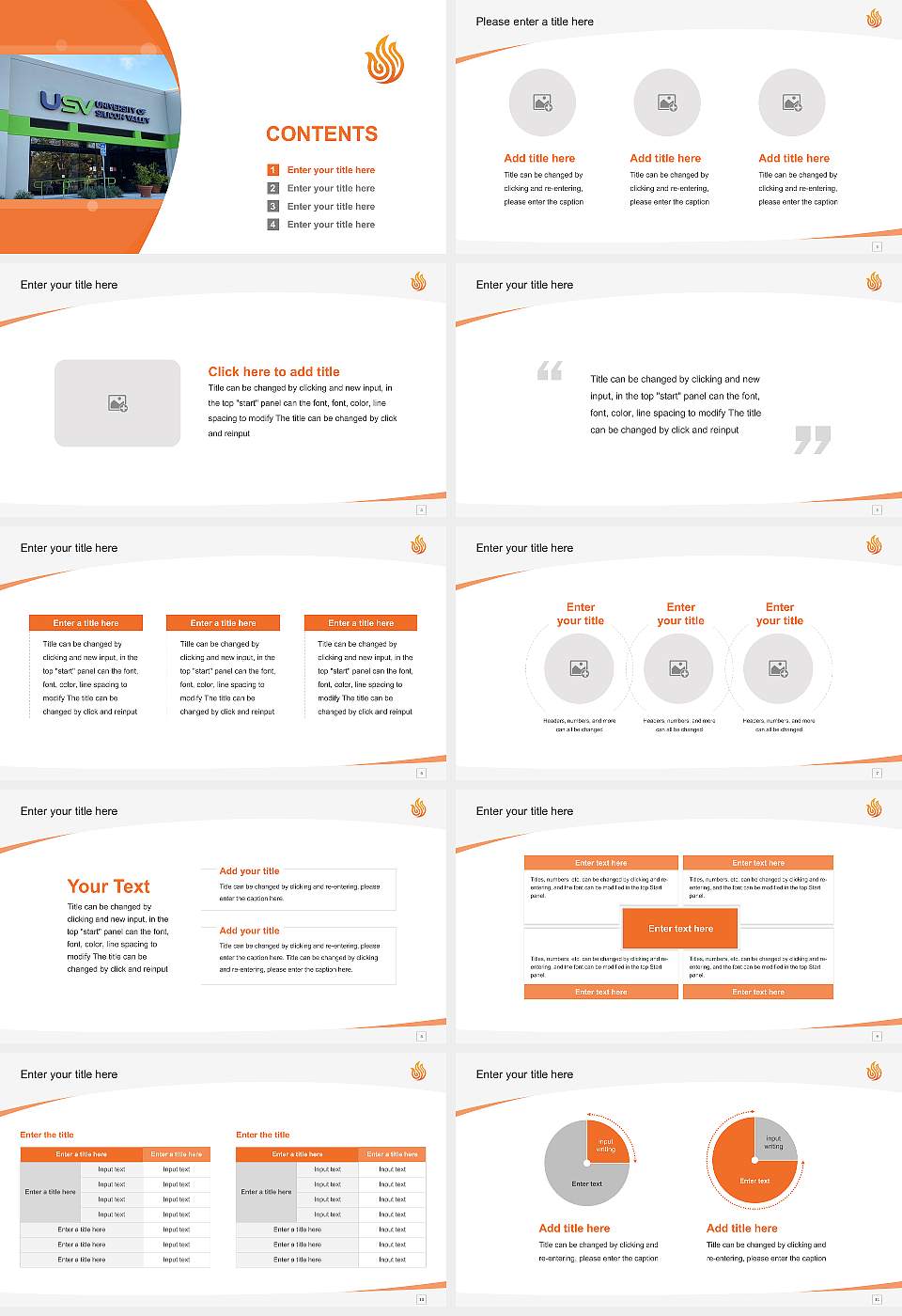 University of Silicon Valley Course/Courseware Creation PPT Template16:9 ratio PPT effect preview image2