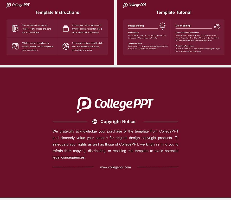 College of the Ozarks Course/Courseware Creation PPT Template16:9 ratio PPT effect preview image5