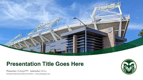 Colorado State University-Fort Collins Course/Courseware Creation PPT Template