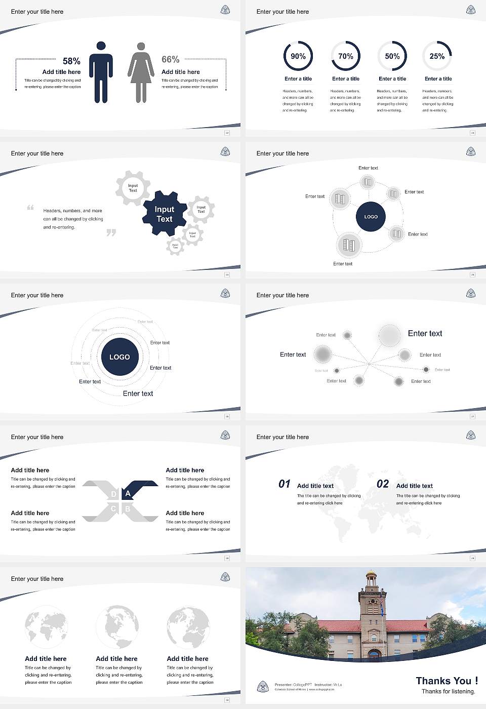 Colorado School of Mines Course/Courseware Creation PPT Template16:9 ratio PPT effect preview image4