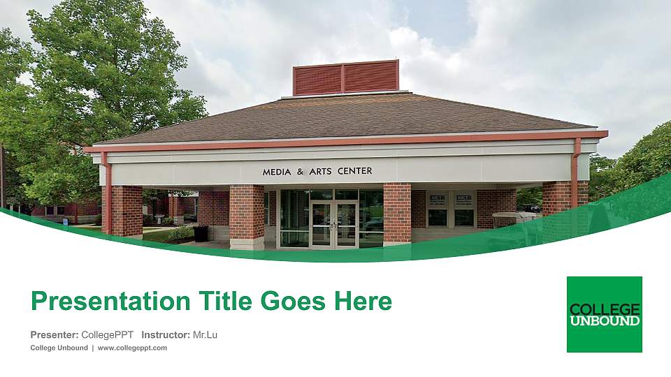 College Unbound Course/Courseware Creation PPT Template16:9 ratio PPT effect preview image