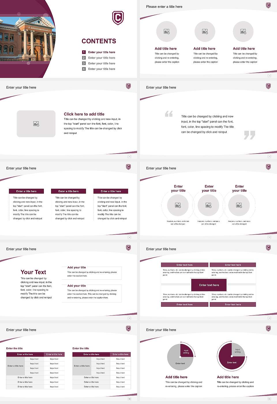 Concordia College at Moorhead Course/Courseware Creation PPT Template16:9 ratio PPT effect preview image2
