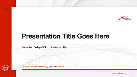 Colorado Technical University-Colorado Springs Thesis Proposal/Graduation Defense PPT Template