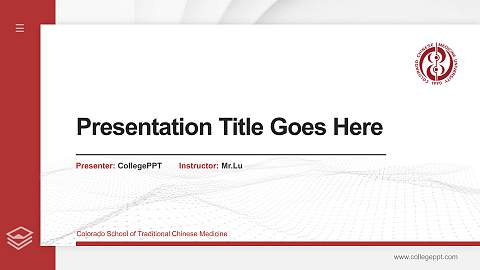 Colorado School of Traditional Chinese Medicine Thesis Proposal/Graduation Defense PPT Template