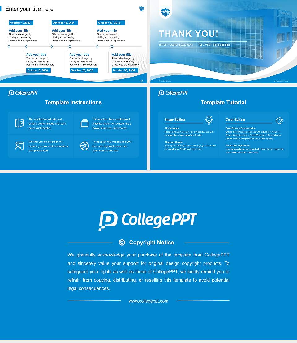 Columbia College Lecture Sharing and Networking Event PPT Template16:9 ratio PPT effect preview image4