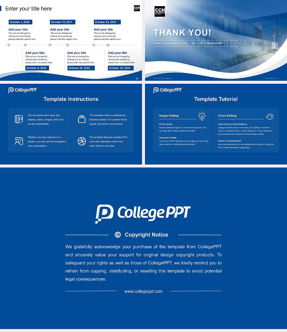 Columbia College Hollywood Lecture Sharing and Networking Event PPT Template16:9 ratio PPT effect preview image4