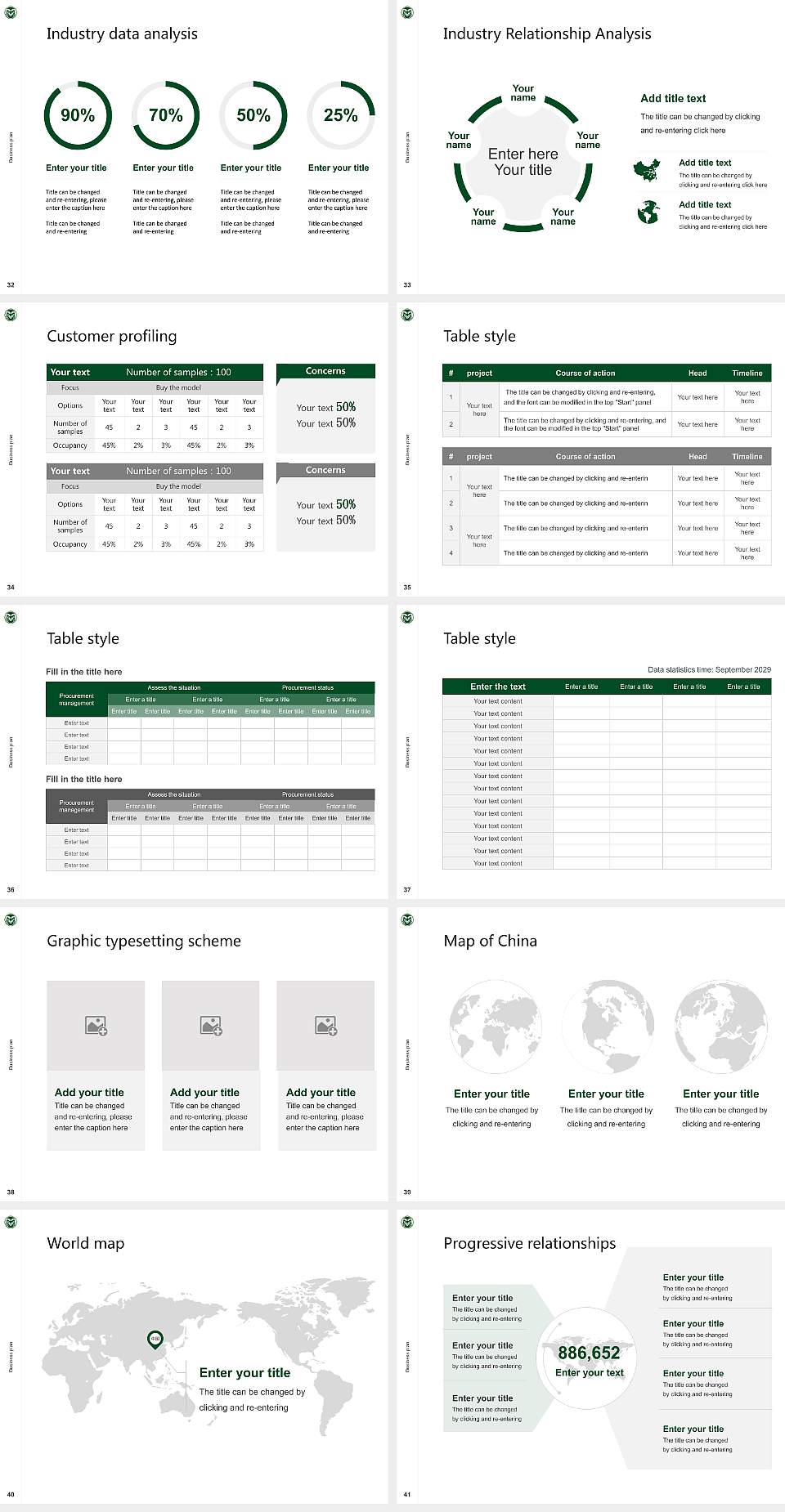 Colorado State University-Fort Collins Competition/Entrepreneurship Contest PPT Template4:3 ratio PPT effect preview image5