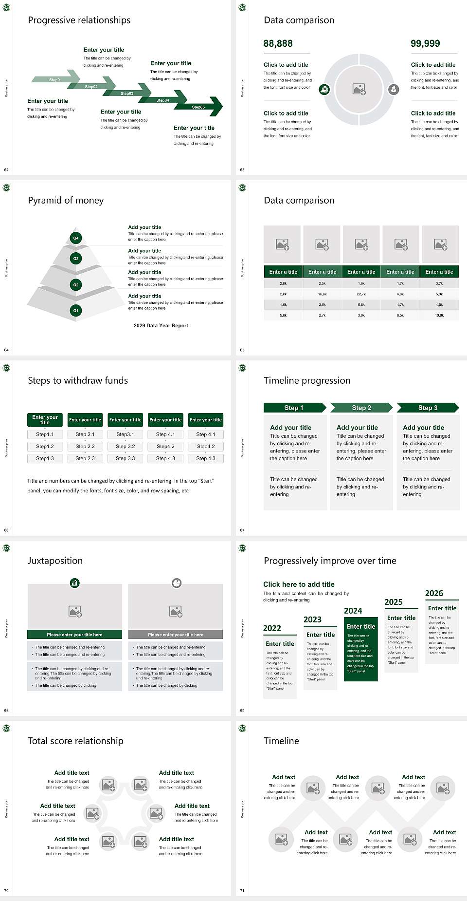 Colorado State University-Fort Collins Competition/Entrepreneurship Contest PPT Template4:3 ratio PPT effect preview image8