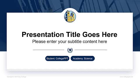Conception Seminary College National Scholarship Defense PPT Template