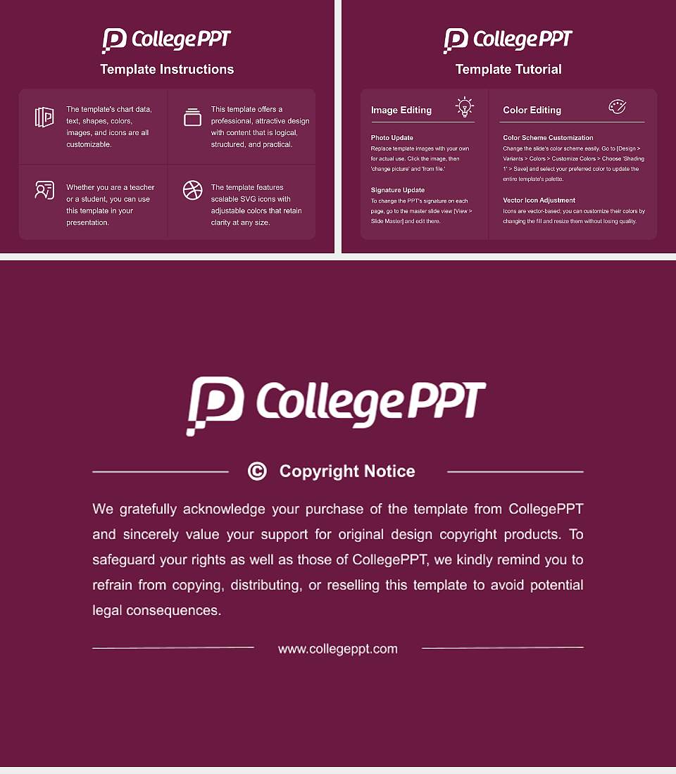 Concordia College Academic Presentation/Research Findings Report PPT Template4:3 ratio PPT effect preview image5