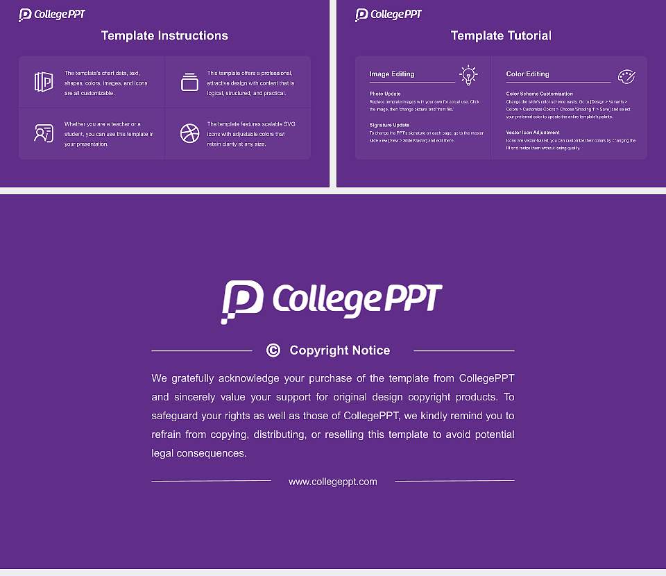 College of the Holy Cross Course/Courseware Creation PPT Template16:9 ratio PPT effect preview image5