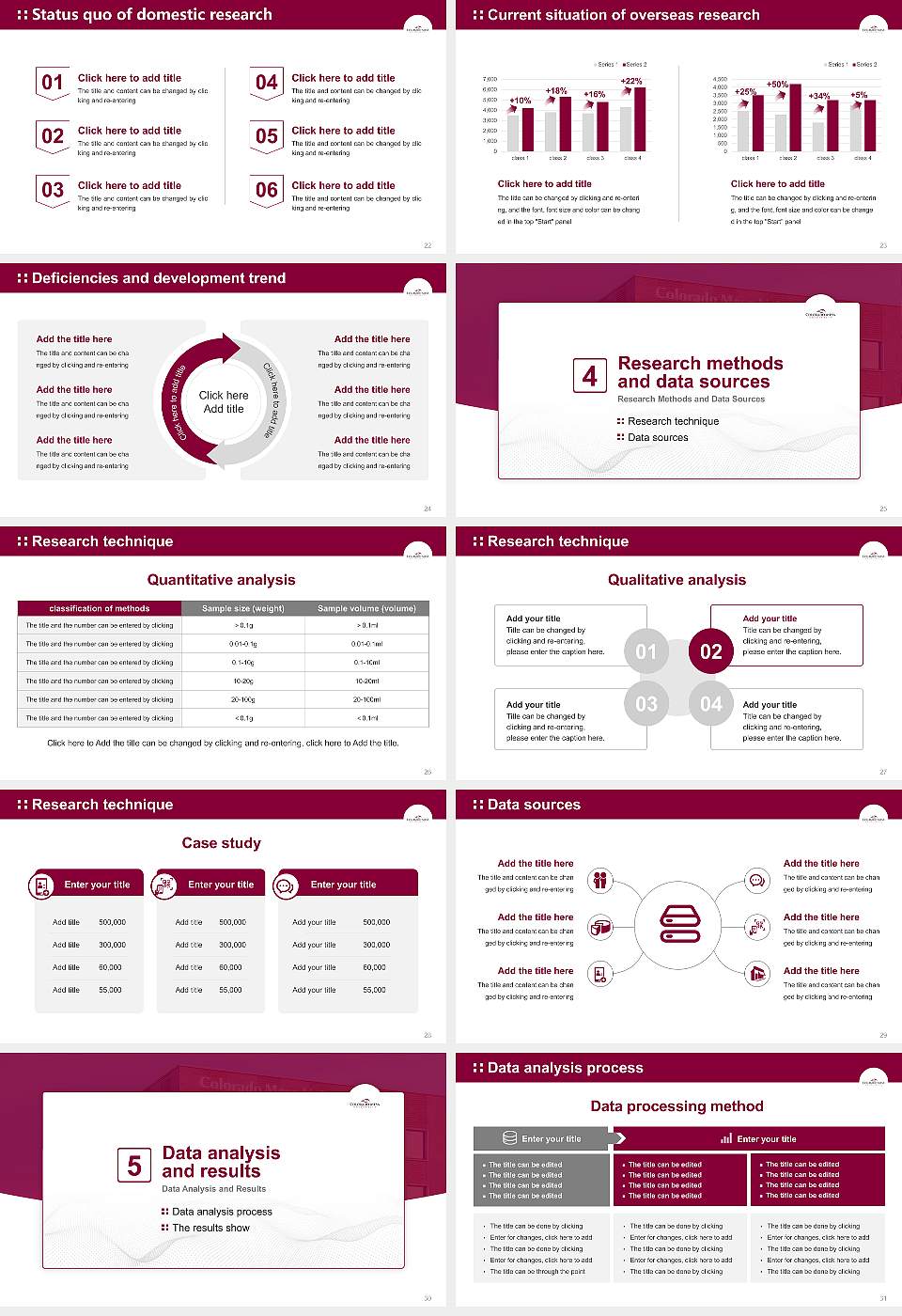 Colorado Mesa University Graduation Thesis Defense PPT Template16:9 ratio PPT effect preview image4